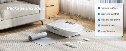 MERACH Vibration Plate – Whole Body Workout Machine with Bluetooth & Resistance Bands