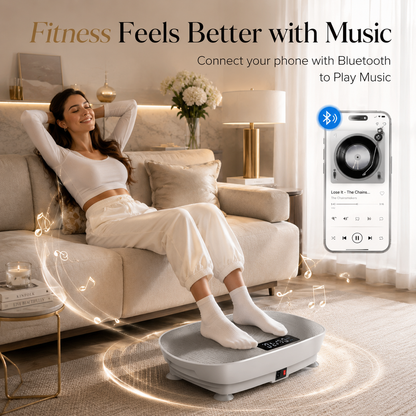 MERACH Vibration Plate – Whole Body Workout Machine with Bluetooth & Resistance Bands